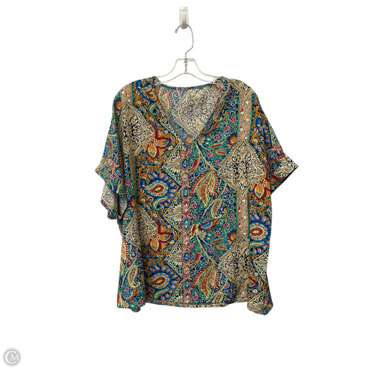 Top Short Sleeve By Cme In Multi-colored, Size: Xxl