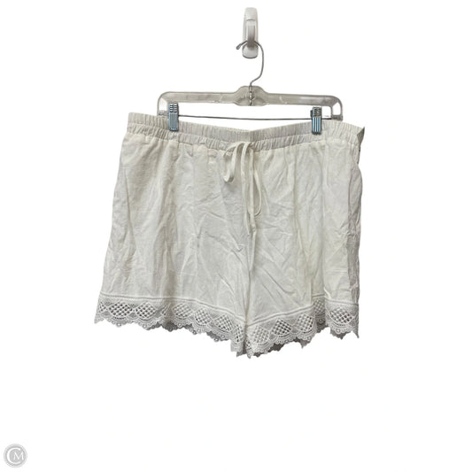 Shorts By Cme In White, Size: 3x