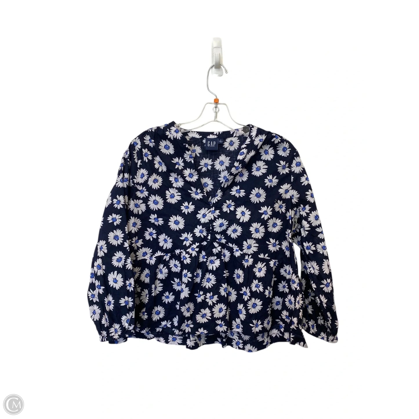 Top Long Sleeve By Gap In Navy, Size: S