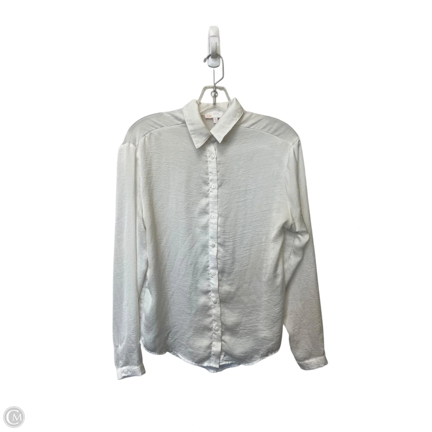 Top Long Sleeve By Gianni Bini In White, Size: S