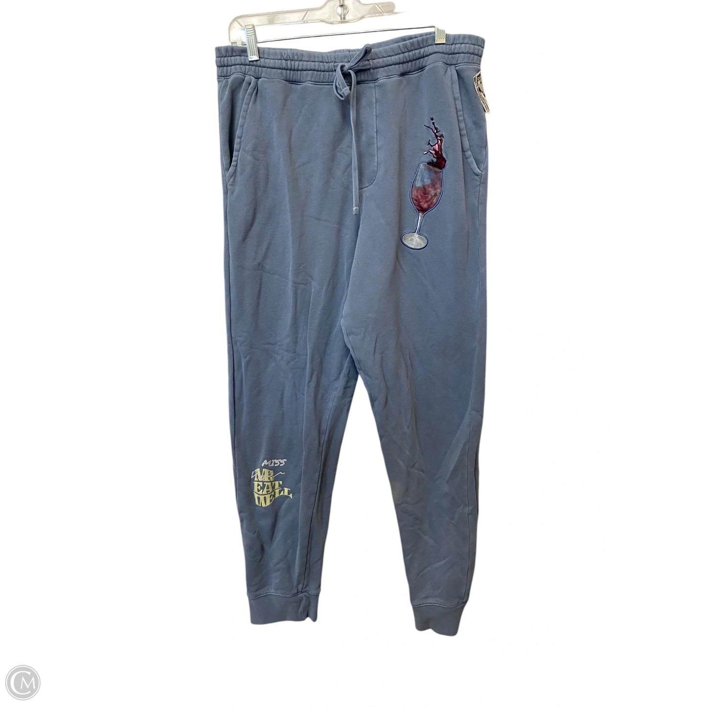 Pants Lounge By Clothes Mentor In Blue, Size: M