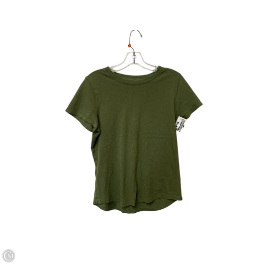 Top Short Sleeve Basic By Madewell In Green, Size: M