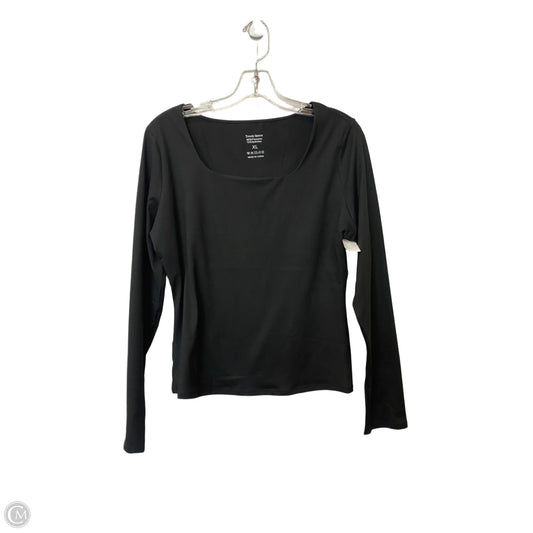 Top Long Sleeve Basic By Clothes Mentor In Black, Size: Xl
