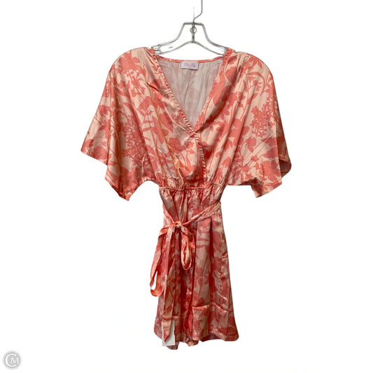 Romper By Pink Lily In Pink, Size: S