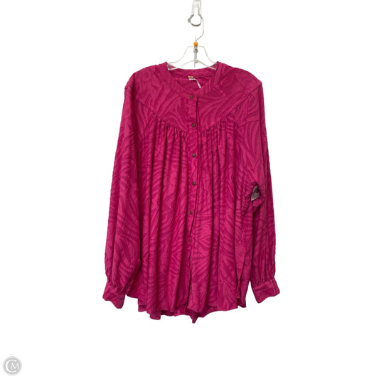 Top Long Sleeve By Free People In Striped Pattern, Size: L