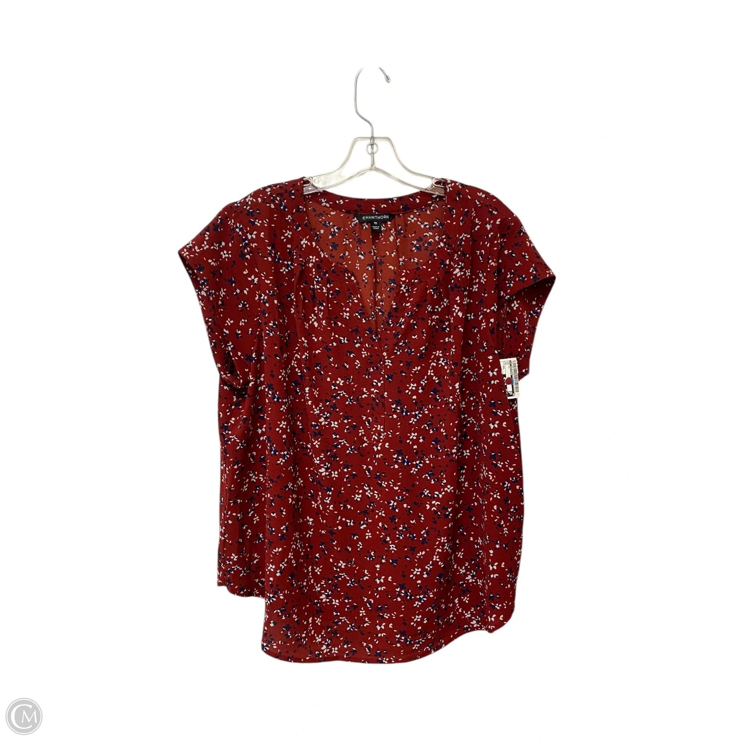 Top Short Sleeve By 41 Hawthorn In Red, Size: Xxl