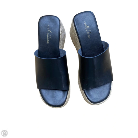 Sandals Heels Block By Clothes Mentor In Black, Size: 8