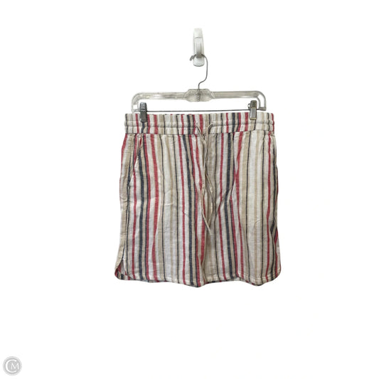 Skirt Mini & Short By Loft In Striped Pattern, Size: S