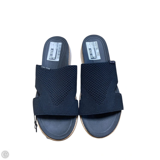 Sandals Flats By Cole-haan In Black, Size: 9