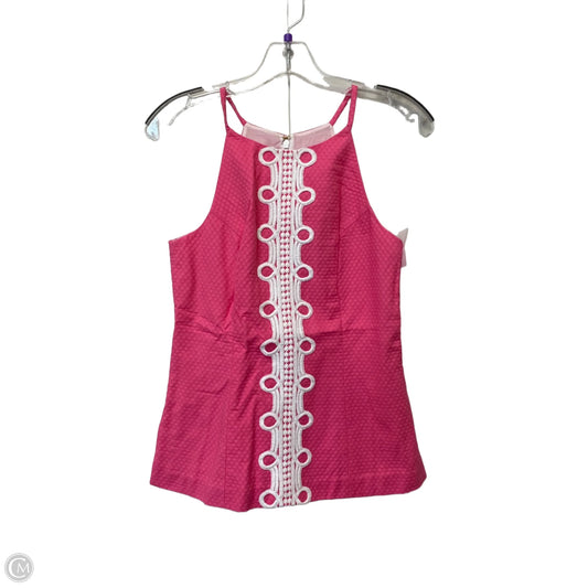 Top Sleeveless Designer By Lilly Pulitzer In Pink, Size: 2