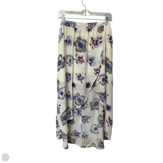 Skirt Midi By Joa In Floral Print, Size: L