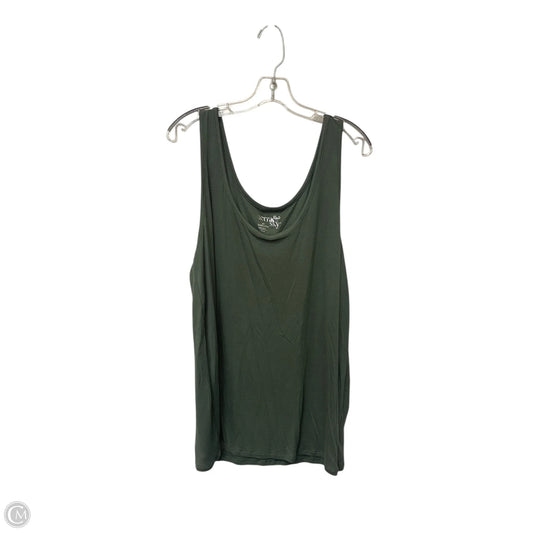 Tank Top By Terra & Sky In Green, Size: 1x