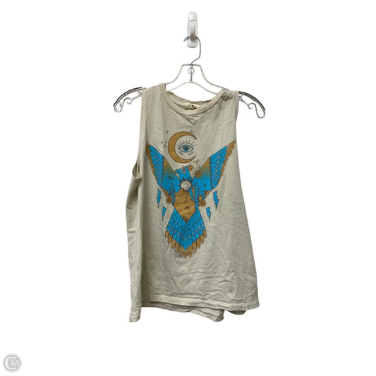 Top Sleeveless By Clothes Mentor In Cream, Size: S