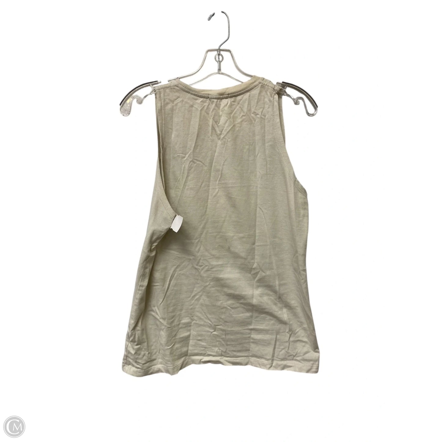 Top Sleeveless By Clothes Mentor In Cream, Size: S