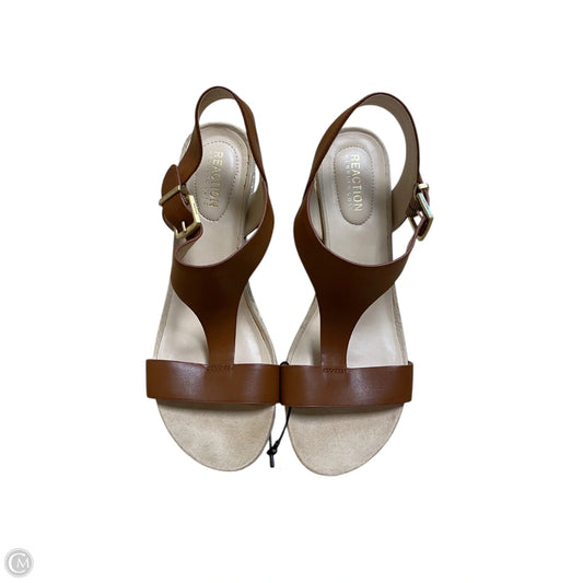 Sandals Heels Wedge By Kenneth Cole Reaction In Brown, Size: 8.5