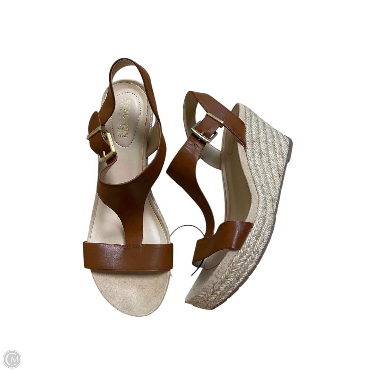 Sandals Heels Wedge By Kenneth Cole Reaction In Brown, Size: 8.5