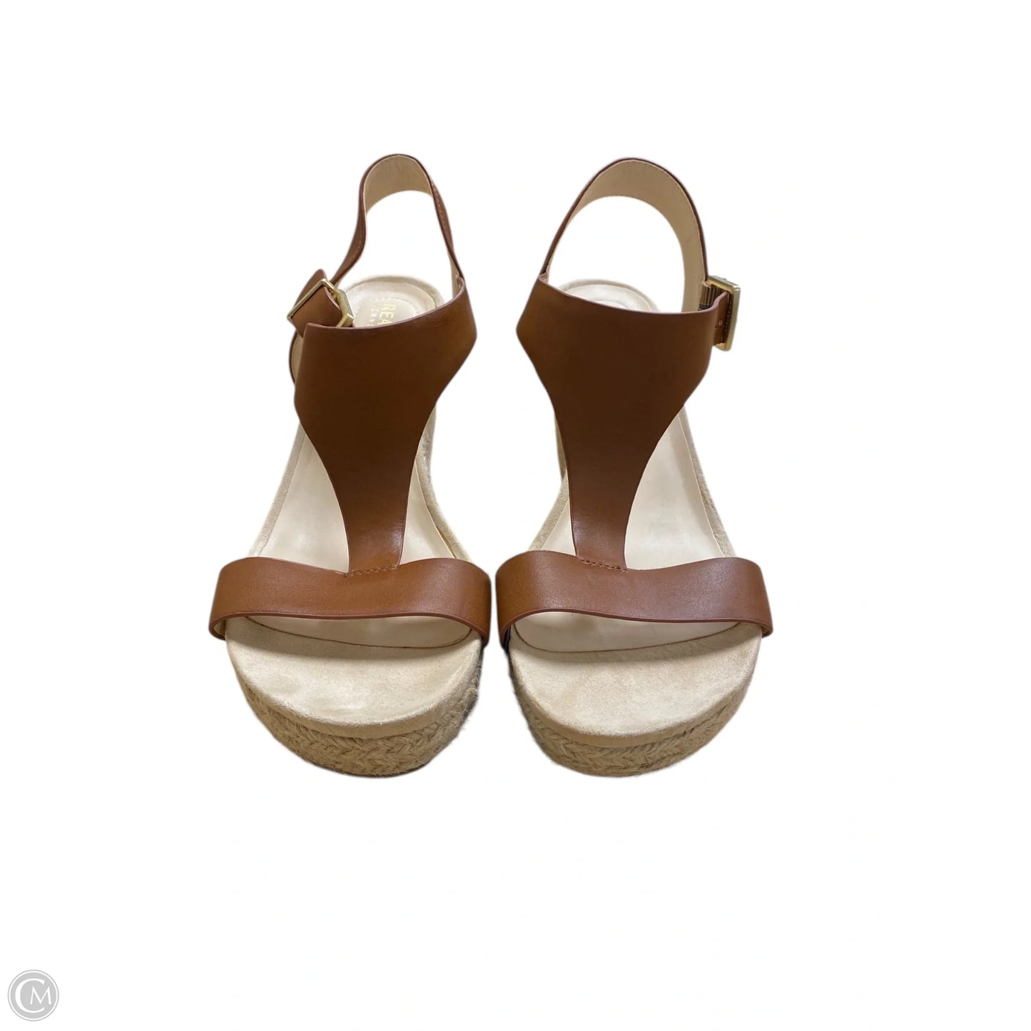 Sandals Heels Wedge By Kenneth Cole Reaction In Brown, Size: 8.5