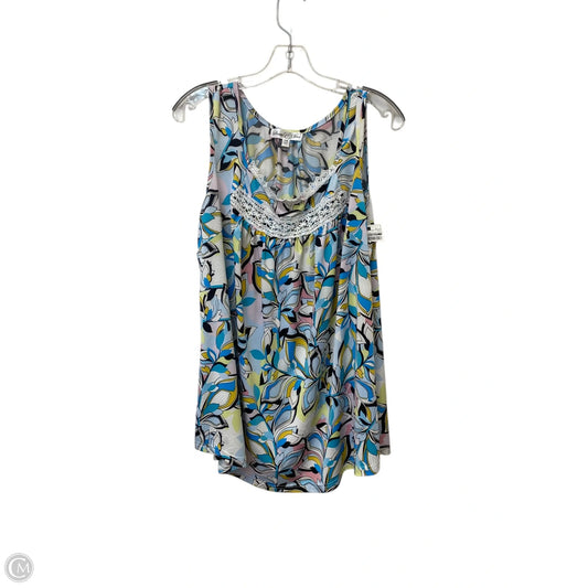 Top Sleeveless By Clothes Mentor In Blue, Size: 1x