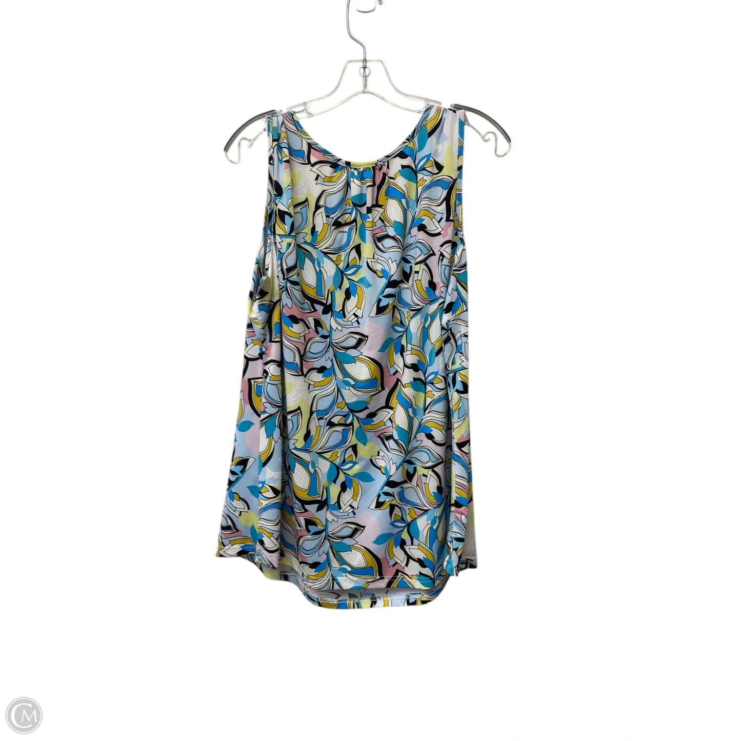 Top Sleeveless By Clothes Mentor In Blue, Size: 1x