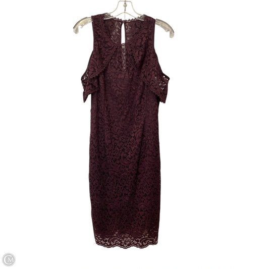 Dress Party Midi By White House Black Market In Maroon, Size: 12