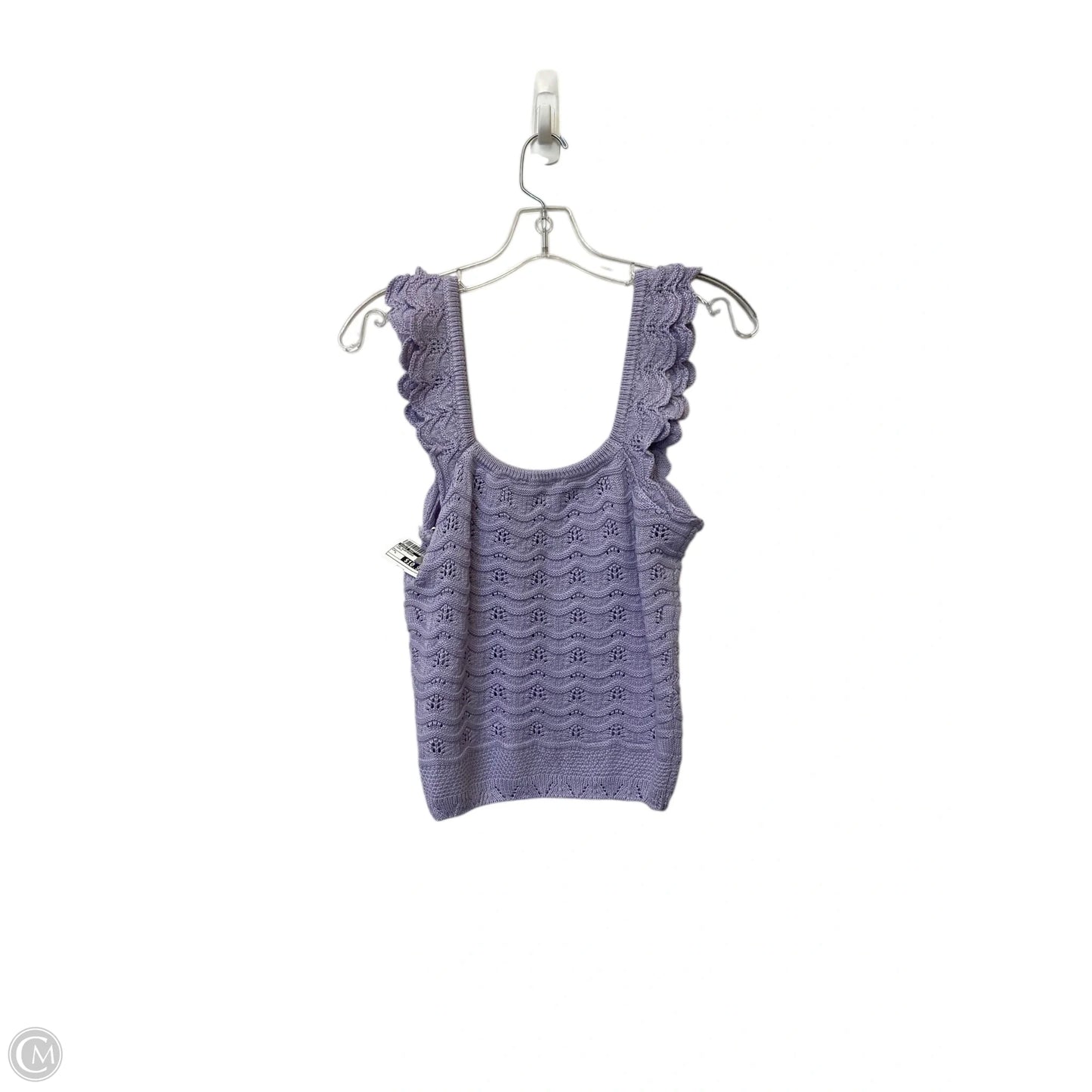 Top Sleeveless By Double Zero In Purple, Size: L