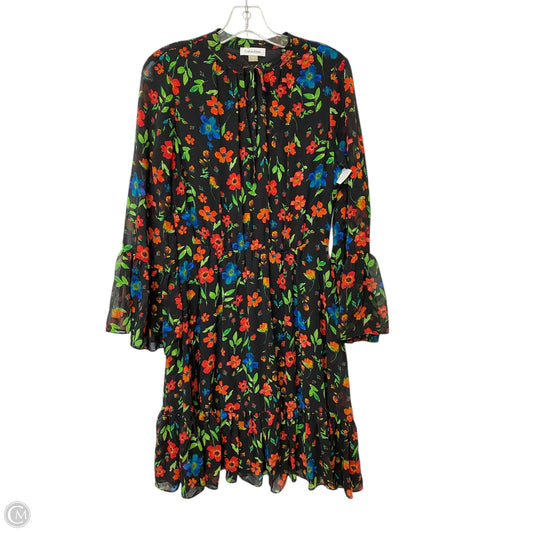 Dress Casual Midi By Calvin Klein In Floral Print, Size: 8