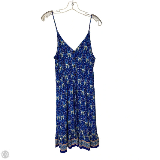 Dress Casual Midi By Cme In Blue, Size: M
