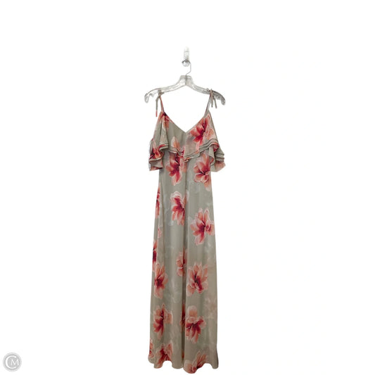 Dress Casual Maxi By Calvin Klein In Floral Print, Size: 6