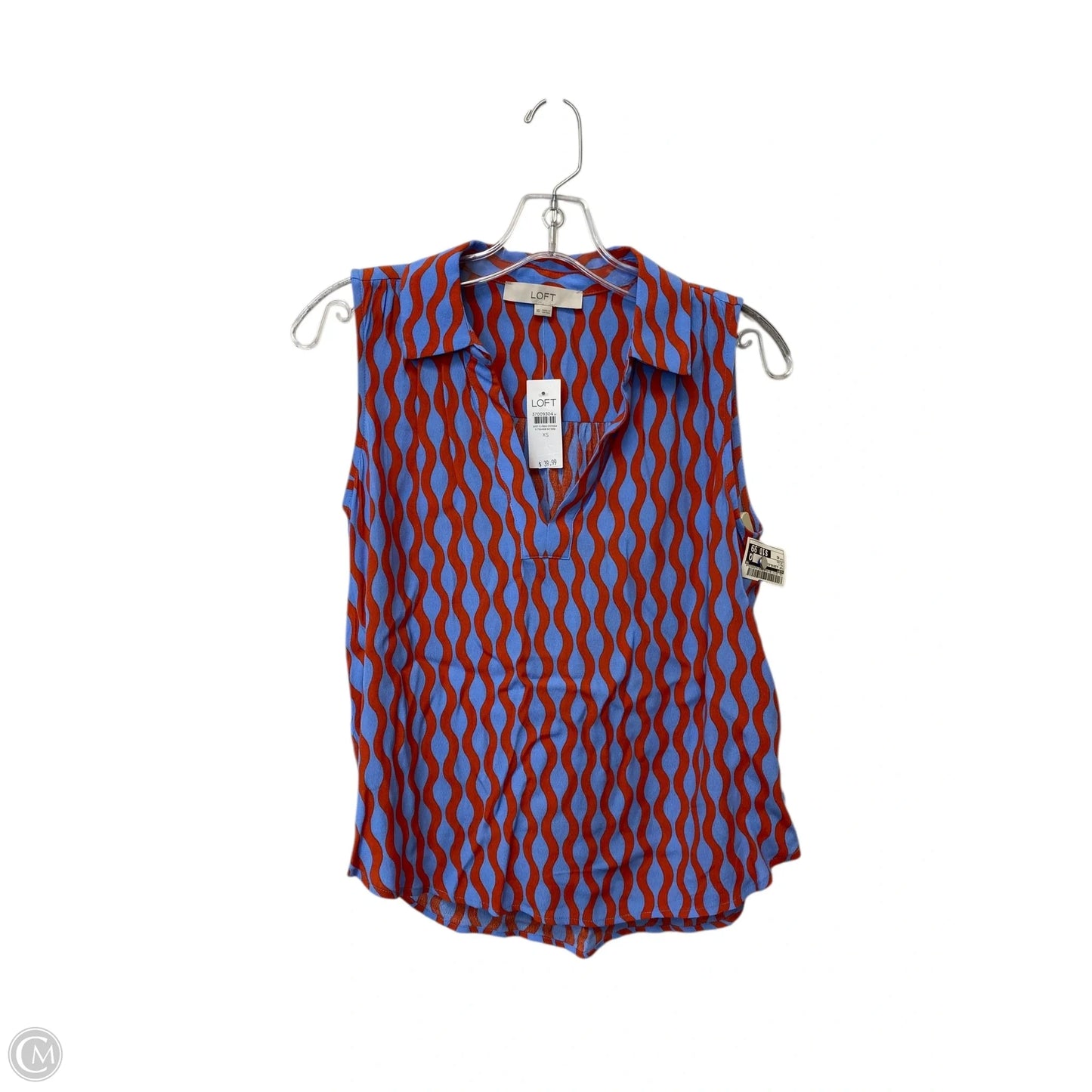 Top Sleeveless By Loft In Multi-colored, Size: Xs