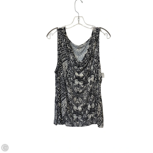 Tank Top By 212 Collection In Snakeskin Print, Size: Xl