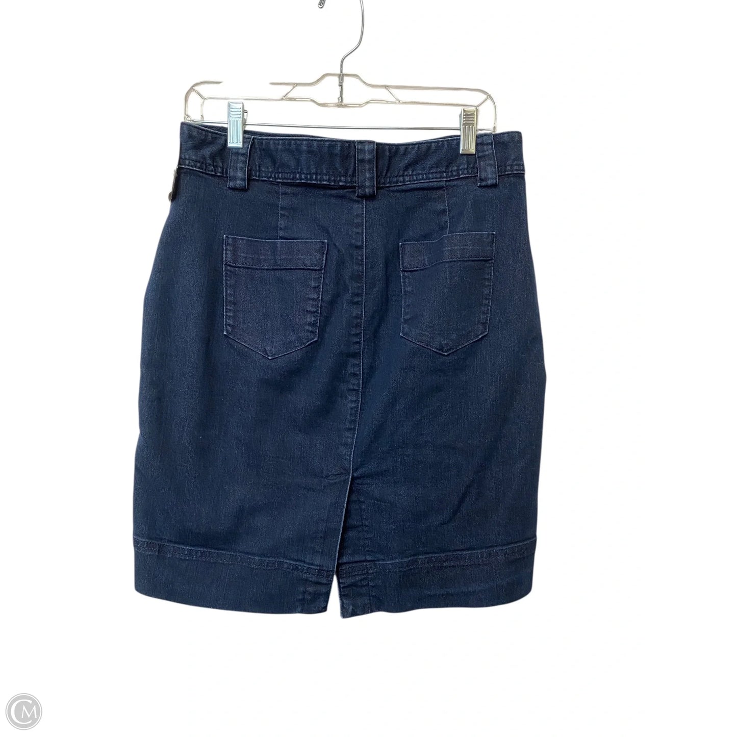 Skirt Midi By Dana Buchman In Blue Denim, Size: 6