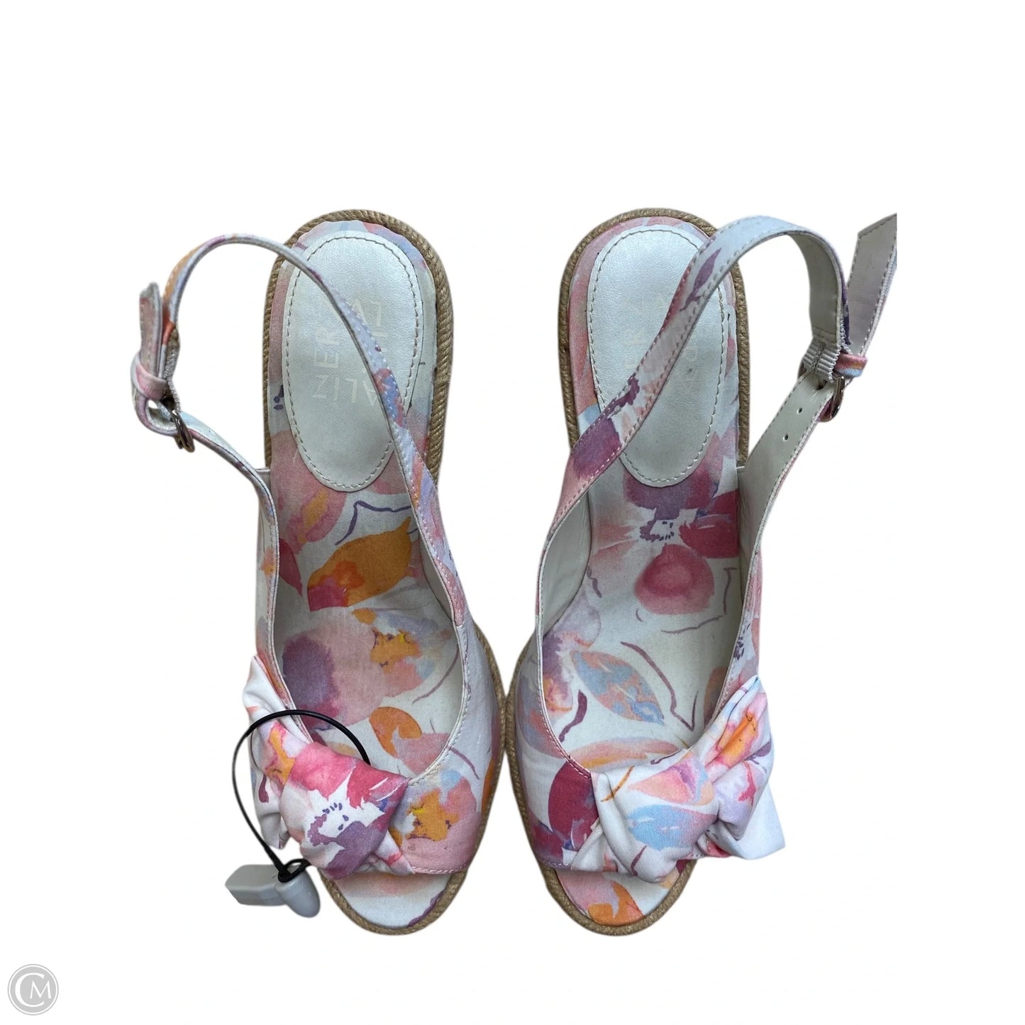 Shoes Heels Wedge By Naturalizer In Floral Print, Size: 7.5