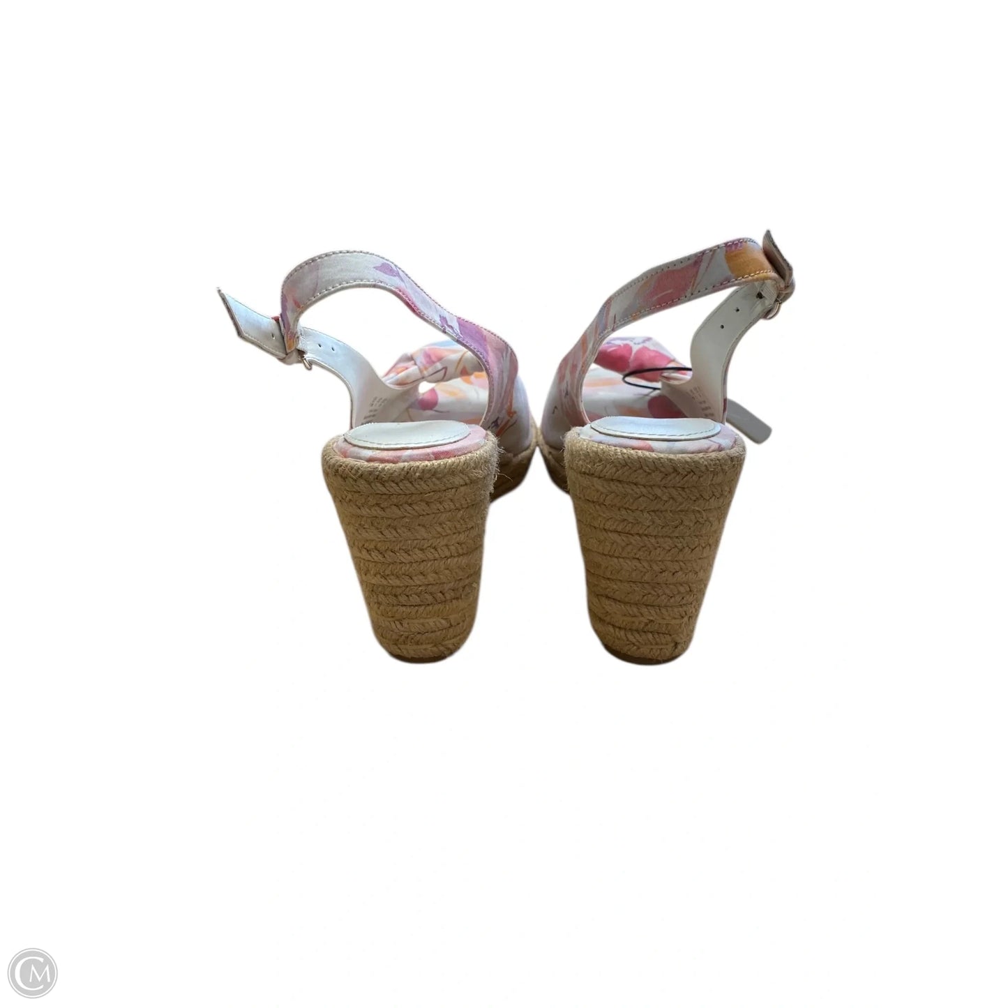 Shoes Heels Wedge By Naturalizer In Floral Print, Size: 7.5