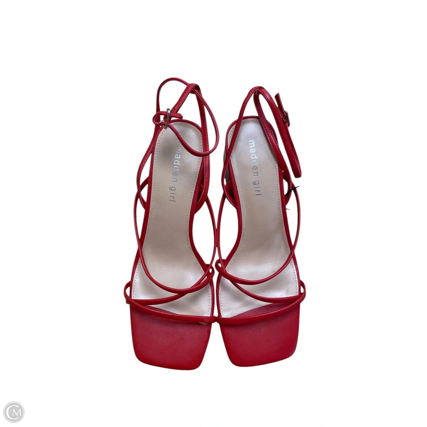Sandals Heels Block By Madden Girl In Red, Size: 9