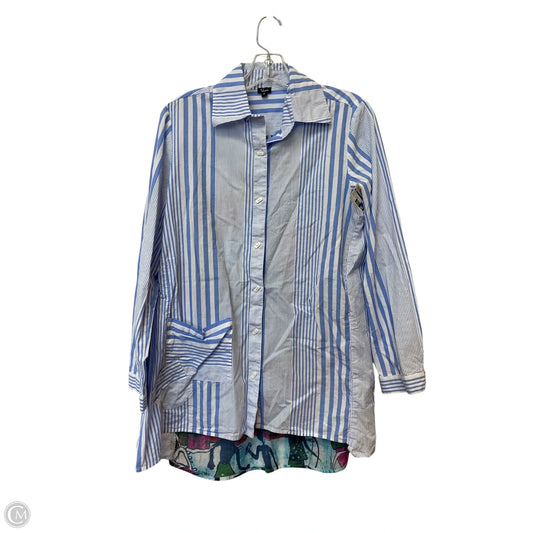Tunic Long Sleeve By Cme In Striped Pattern, Size: S