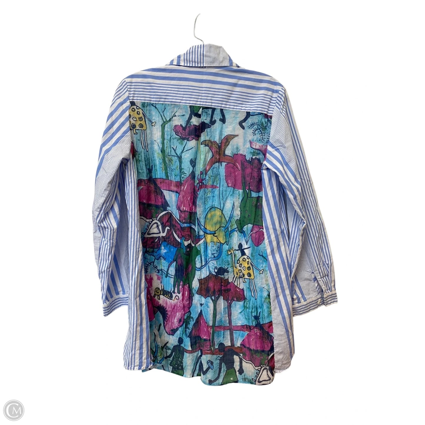 Tunic Long Sleeve By Cme In Striped Pattern, Size: S