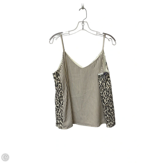Tank Top By Skies Are Blue In Striped Pattern, Size: L