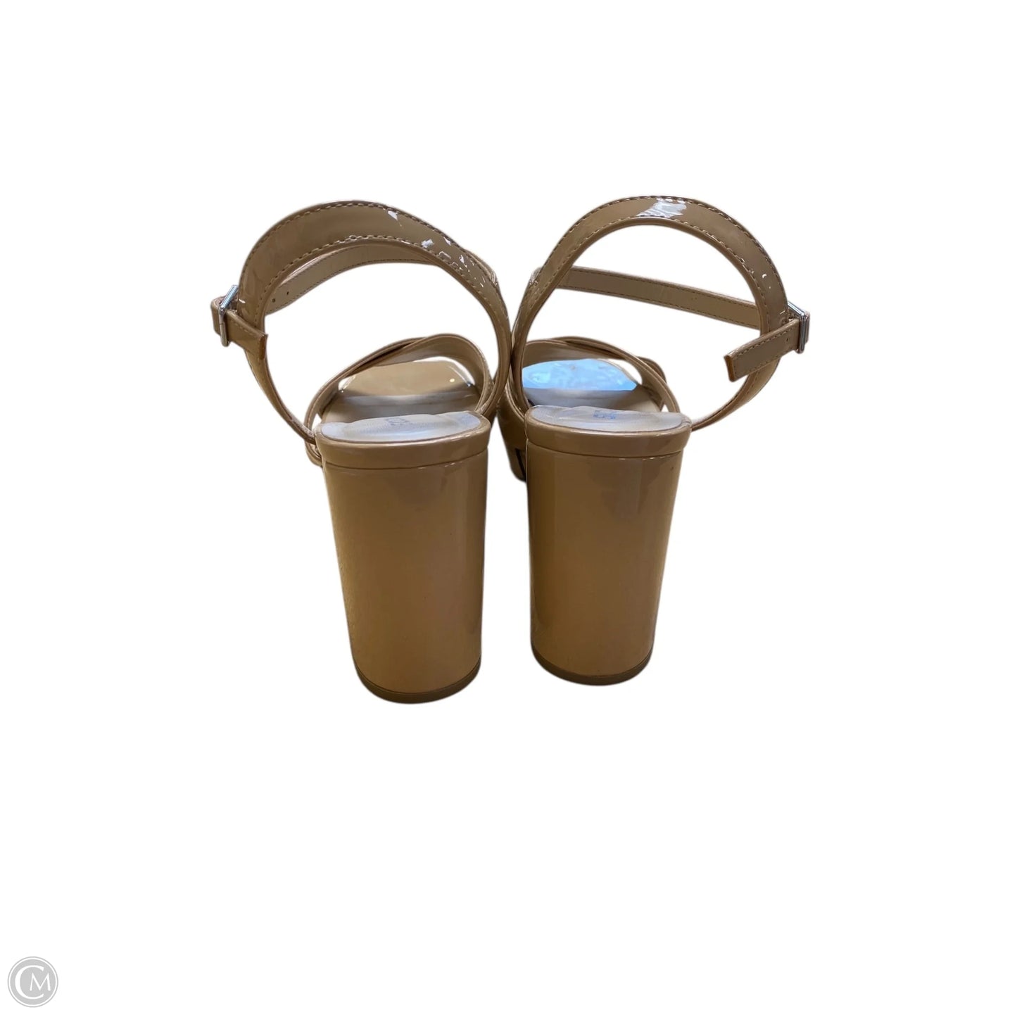 Sandals Heels Block By Soda In Tan, Size: 9