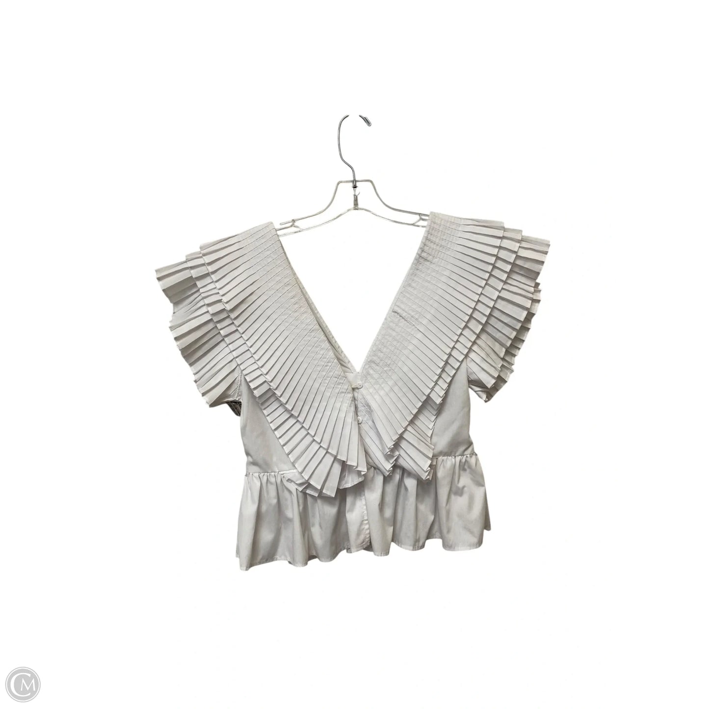 Top Sleeveless By Clothes Mentor In White, Size: L