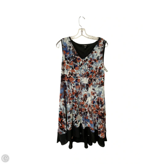 Dress Casual Short By Simply Vera In Black & Red, Size: Lp