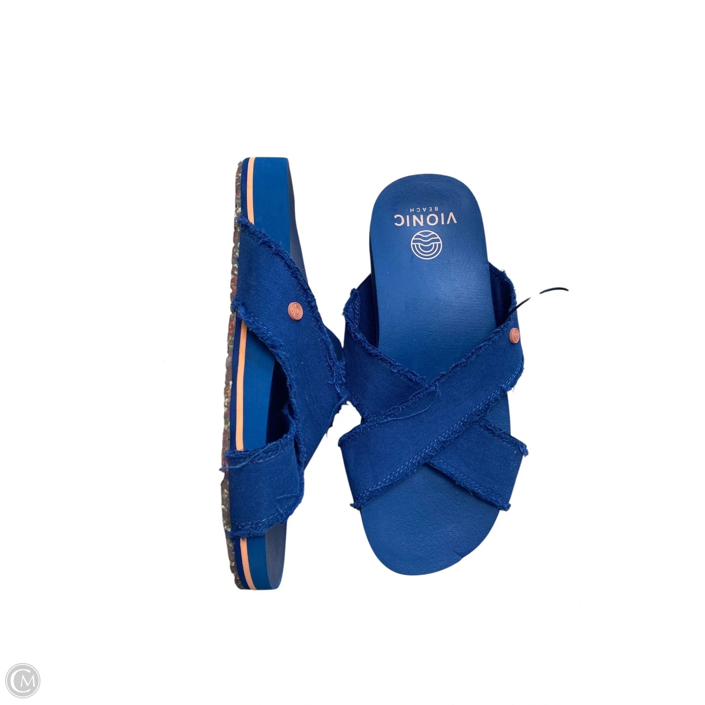Sandals Flip Flops By Vionic In Blue, Size: 6