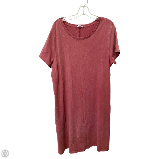 Dress Casual Short By Chicsoul In Pink, Size: 2x