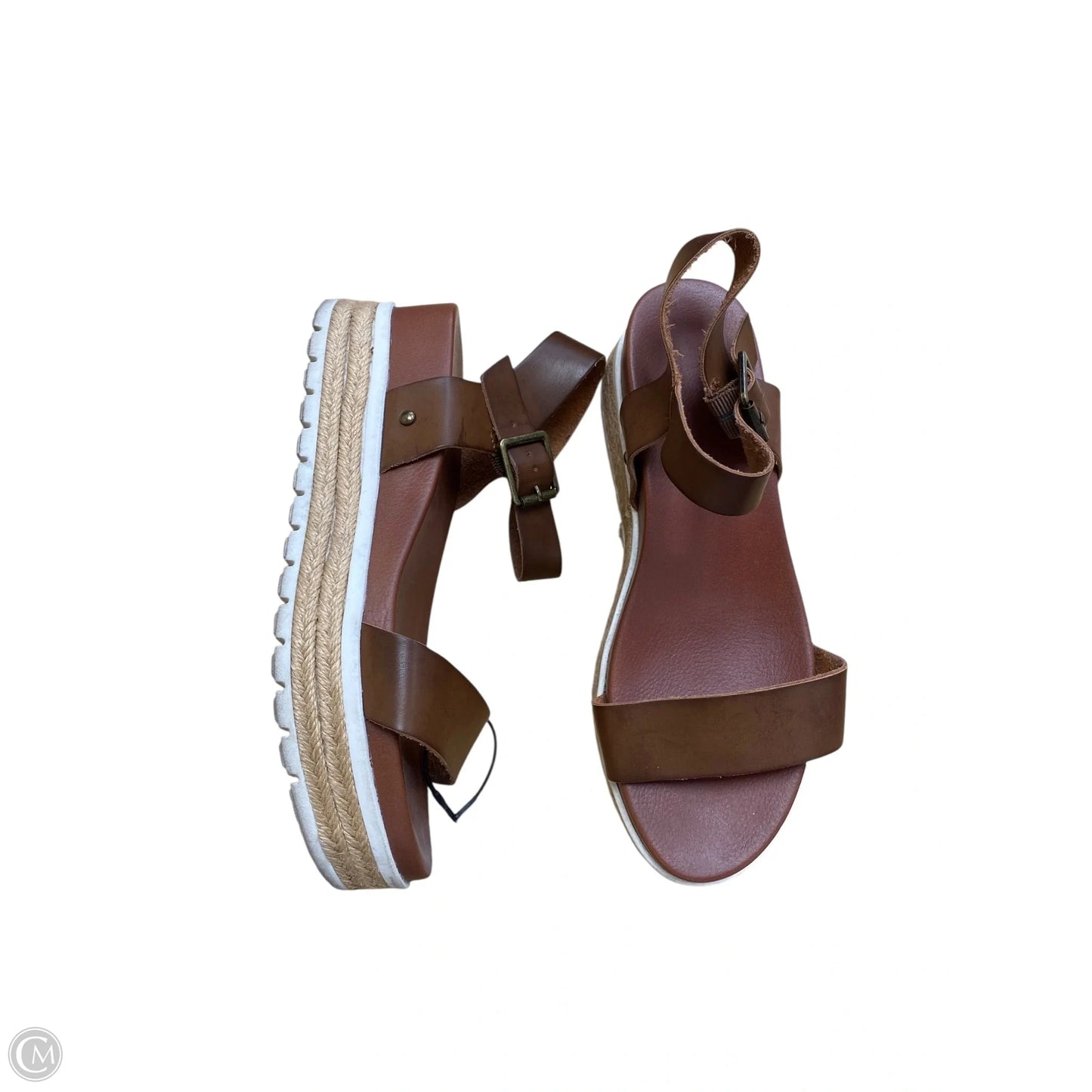 Sandals Heels Platform By Mia In Brown, Size: 8.5