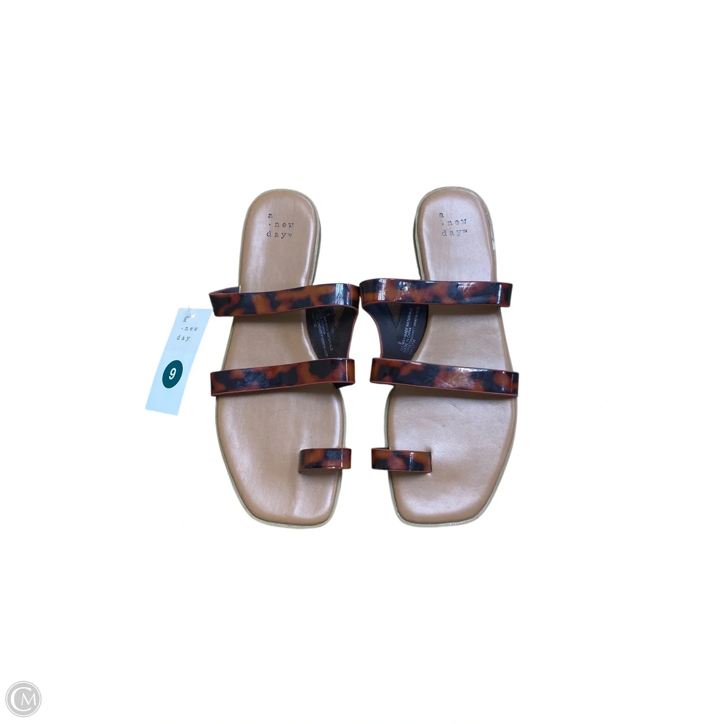 Sandals Flats By A New Day In Animal Print, Size: 9