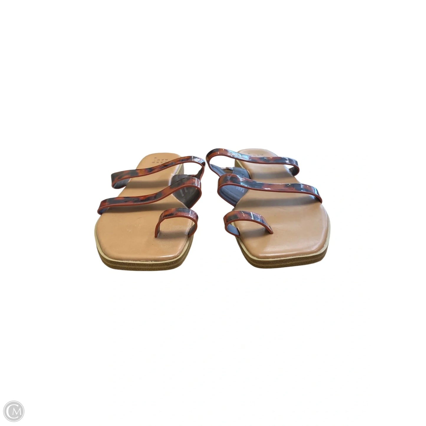 Sandals Flats By A New Day In Animal Print, Size: 9