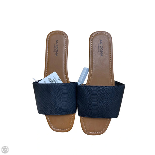 Sandals Flats By Arizona In Black, Size: 8.5