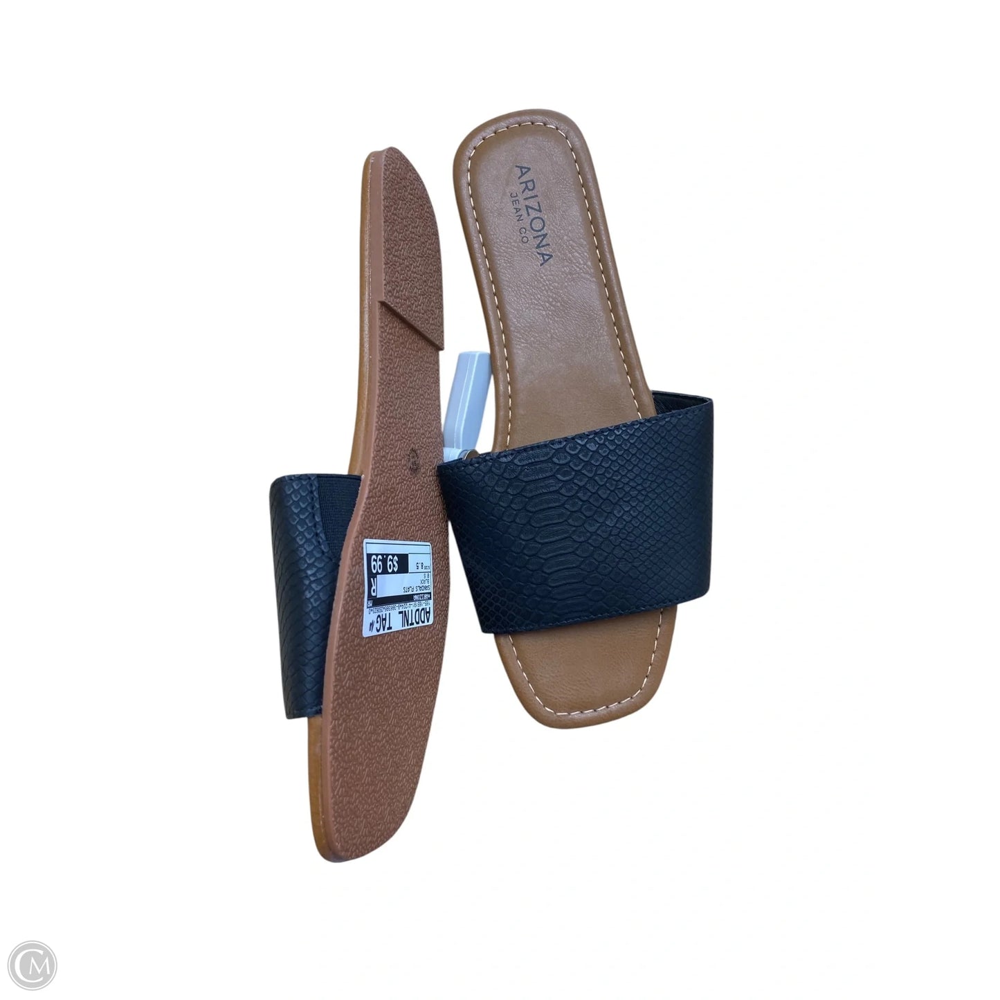 Sandals Flats By Arizona In Black, Size: 8.5