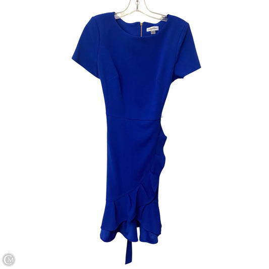 Dress Casual Short By Calvin Klein In Blue, Size: 8