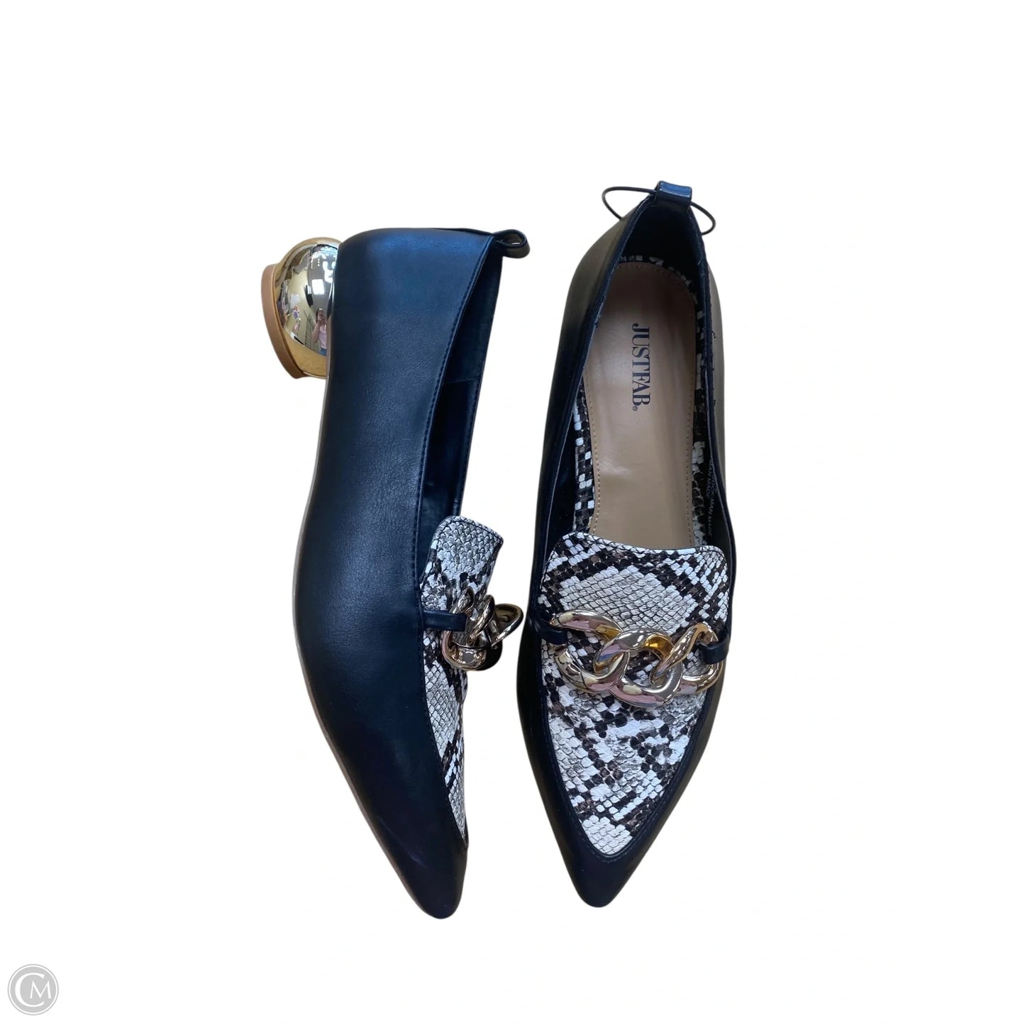 Shoes Flats By Just Fab In Snakeskin Print, Size: 8.5