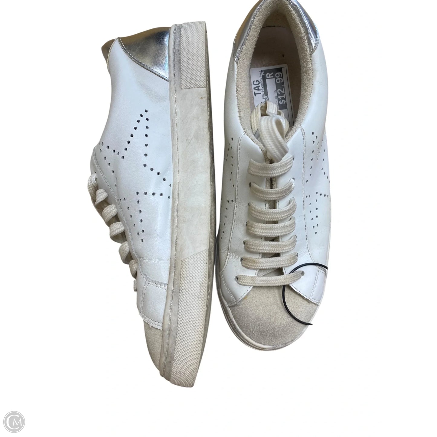 Shoes Sneakers By Clothes Mentor In White, Size: 7.5